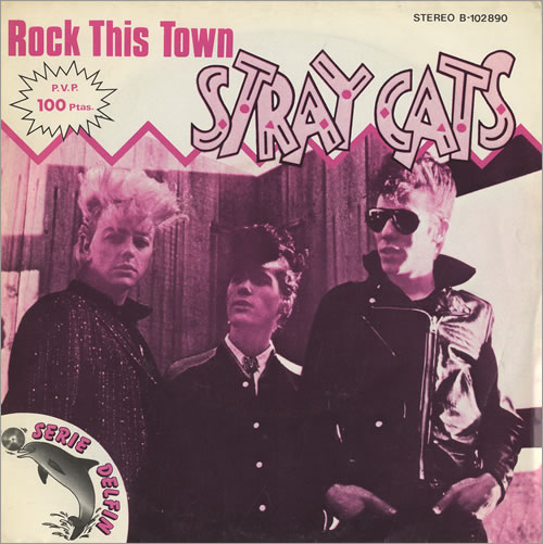Stray Cats Rock This Town 7" vinyl single (7 inch record / 45) Spanish SRY07RO472970