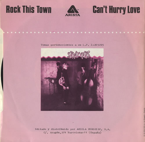 Stray Cats Rock This Town 7" vinyl single (7 inch record / 45) Spanish SRY07RO472970