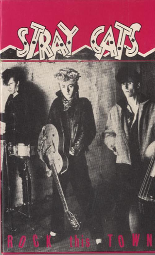 Stray Cats Rock This Town cassette single UK SRYCSRO08450