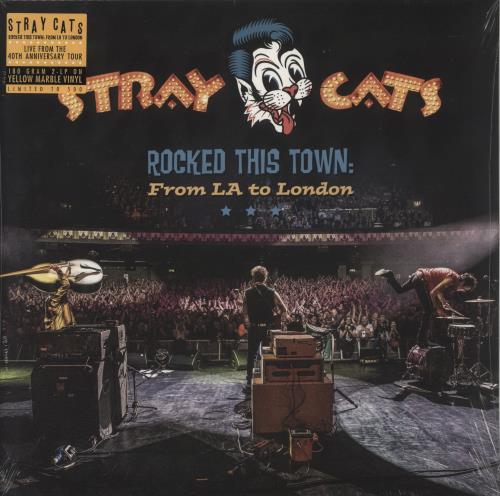 Stray Cats Rocked This Town: From LA to London - Yellow Marble Vinyl - Sealed 2-LP vinyl record set (Double LP Album) UK SRY2LRO873521