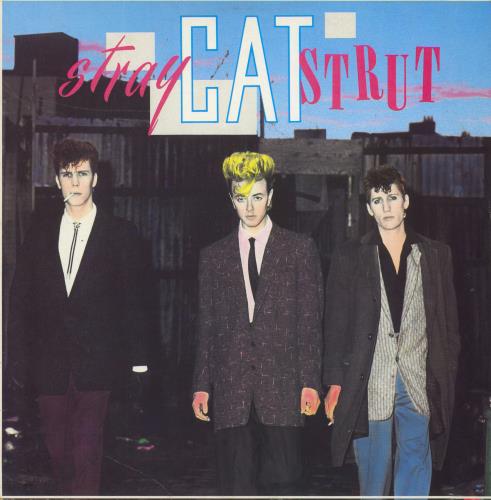Stray Cats Stray Cat Strut 12" vinyl single (12 inch record / Maxi-single) UK SRY12ST330507