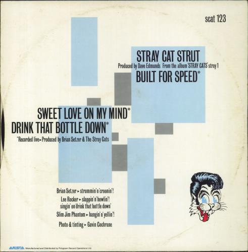 Stray Cats Stray Cat Strut 12" vinyl single (12 inch record / Maxi-single) UK SRY12ST330507