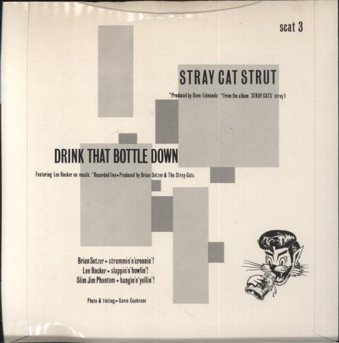 Stray Cats Stray Cat Strut 7" vinyl single (7 inch record / 45) UK SRY07ST08445