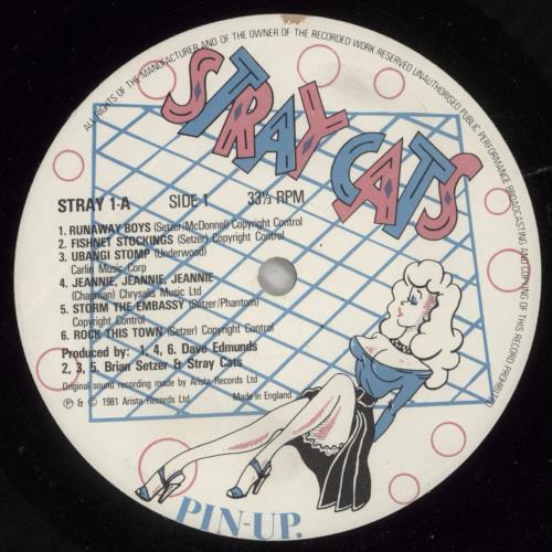 Stray Cats Stray Cats - EX vinyl LP album (LP record) UK SRYLPST824482