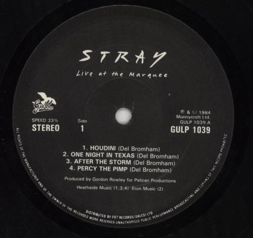 Stray Live At The Marquee vinyl LP album (LP record) UK S.YLPLI628285