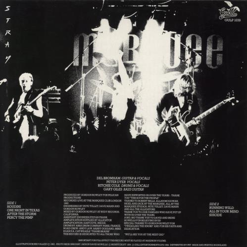 Stray Live At The Marquee vinyl LP album (LP record) UK S.YLPLI628285