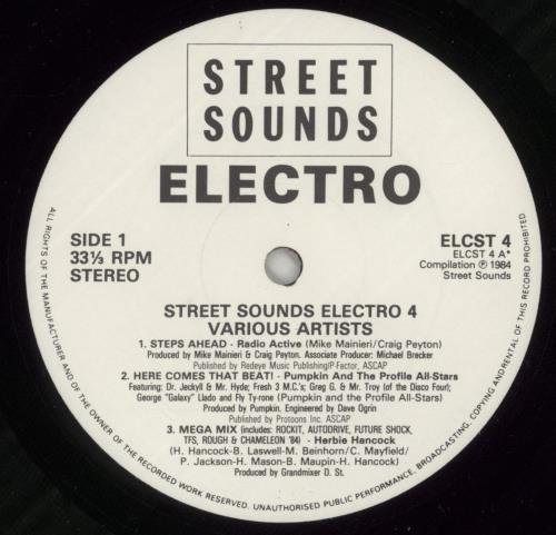Street Sounds Compilation Electro 4 vinyl LP album (LP record) US SD7LPEL874223
