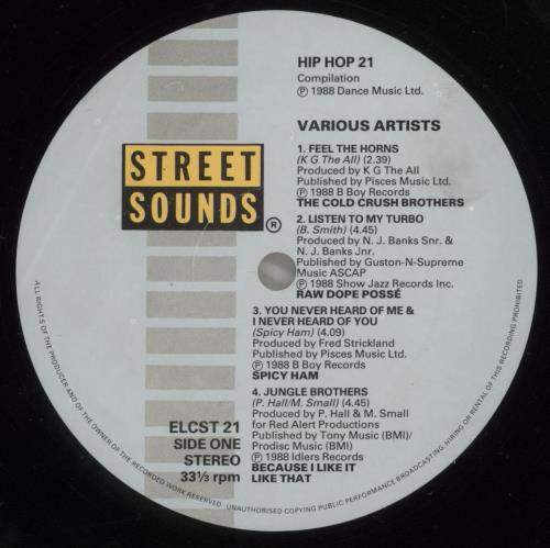 Street Sounds Compilation Hip Hop Electro 21 vinyl LP album (LP record) UK SD7LPHI886435
