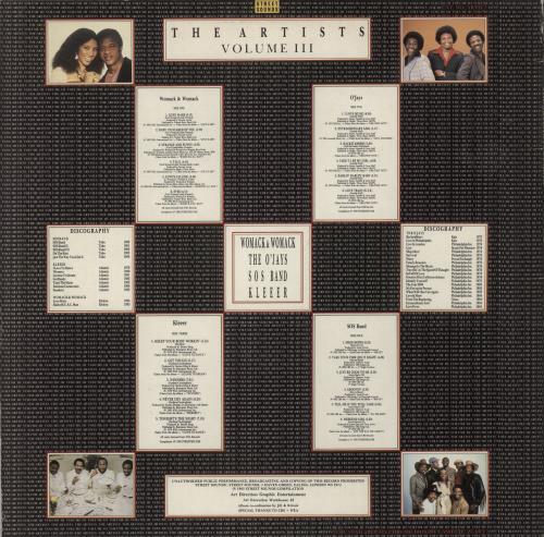 Street Sounds Compilation The Artists Volume III 2-LP vinyl record set (Double LP Album) UK SD72LTH560734