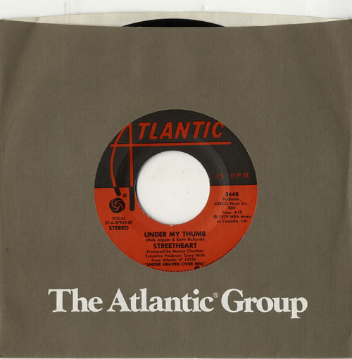 Streetheart Under My Thumb 7" vinyl single (7 inch record / 45) US W3R07UN617787