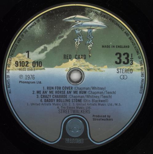 Streetwalkers Red Card vinyl LP album (LP record) UK SWRLPRE781419