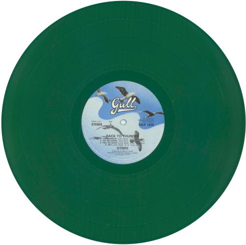 Strife Back To Thunder - Green Vinyl vinyl LP album (LP record) UK S1FLPBA792817