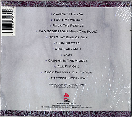 Stryper Against The Law CD album (CDLP) US STPCDAG328314