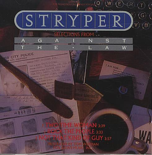 Stryper Selections From Against The Law CD single (CD5 / 5") US STPC5SE352393