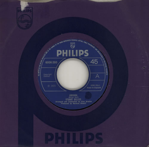 Stuart Gillies Amanda 7" vinyl single (7 inch record / 45) UK GII07AM568999