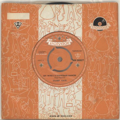Stubby Kaye My Wife's A Striptease Dancer 7" vinyl single (7 inch record / 45) UK YY207MY698233
