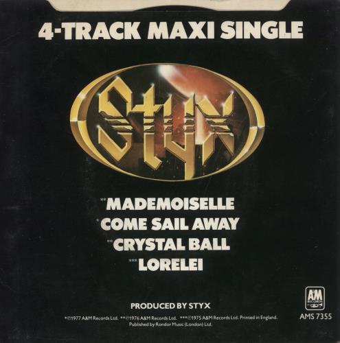 Styx 4-Track Maxi Single 7" vinyl single (7 inch record / 45) UK STX07TR751375