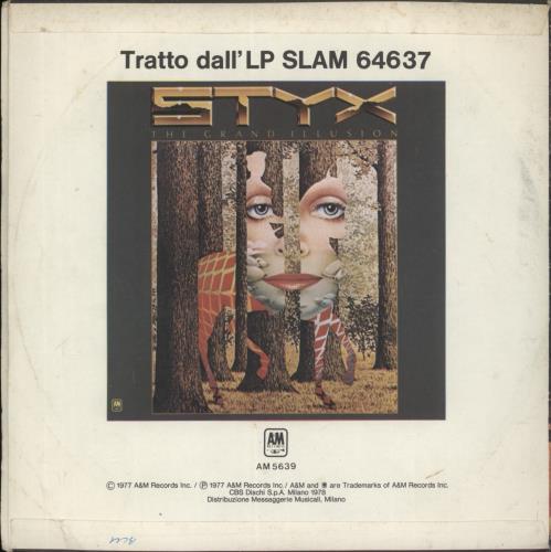Styx Fooling Yourself 7" vinyl single (7 inch record / 45) Italian STX07FO741092