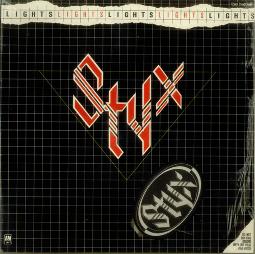 Styx Lights + Sew-On Patch 12" vinyl single (12 inch record / Maxi-single) UK STX12LI175249