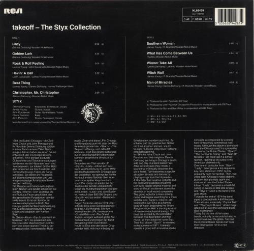 Styx The Styx Collection vinyl LP album (LP record) German STXLPTH691887