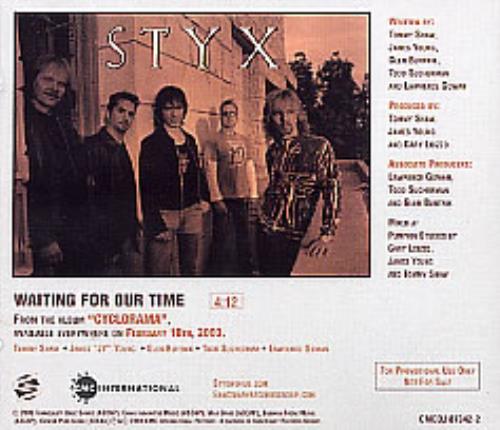 Styx Waiting For Our Time CD single (CD5 / 5") US STXC5WA273120