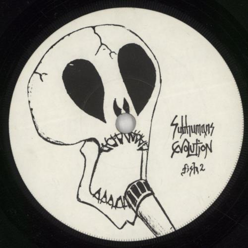 Subhumans Evolution 7" vinyl single (7 inch record / 45) UK BHU07EV871088