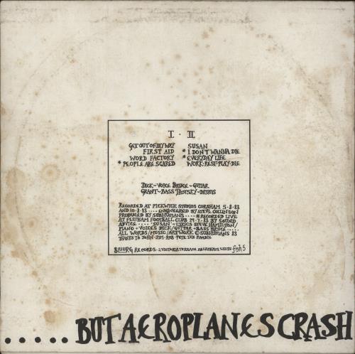 Subhumans Time Flies....But Aeroplanes Crash vinyl LP album (LP record) UK BHULPTI644853