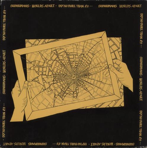Subhumans Worlds Apart - VG vinyl LP album (LP record) French BHULPWO867603
