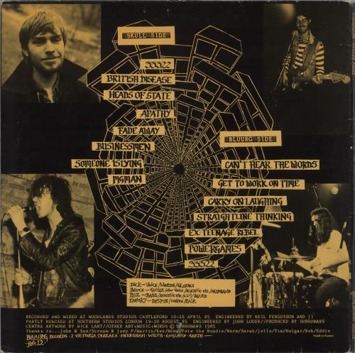 Subhumans Worlds Apart - VG vinyl LP album (LP record) French BHULPWO867603