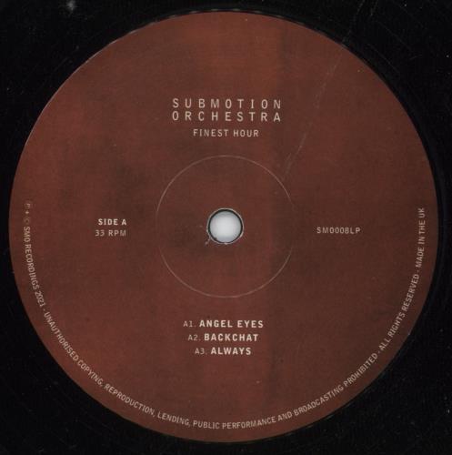 Submotion Orchestra Finest Hour 2-LP vinyl record set (Double LP Album) UK X0C2LFI866801