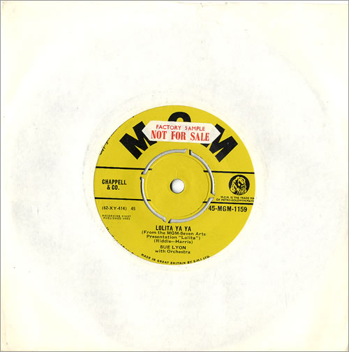 Sue Lyon Lolita Ya Ya 7" vinyl single (7 inch record / 45) UK LY007LO484680