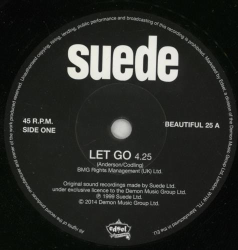 Suede Let Go - RSD14 7" vinyl single (7 inch record / 45) UK SUE07LE602731