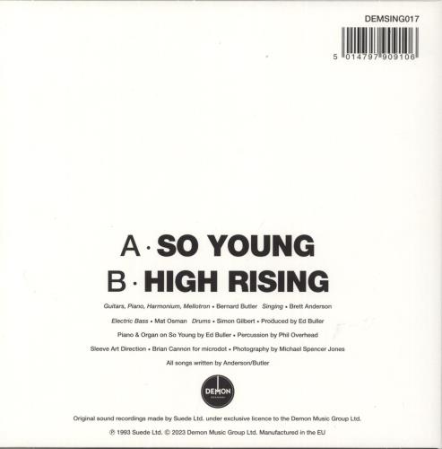 Suede So Young 7" vinyl picture disc (7 inch picture disc single) UK SUE7PSO865891