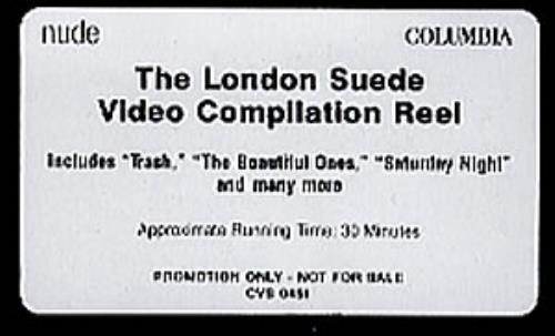 Suede The London Suede Video Compilation Reel video (VHS or PAL or NTSC) US SUEVITH349990