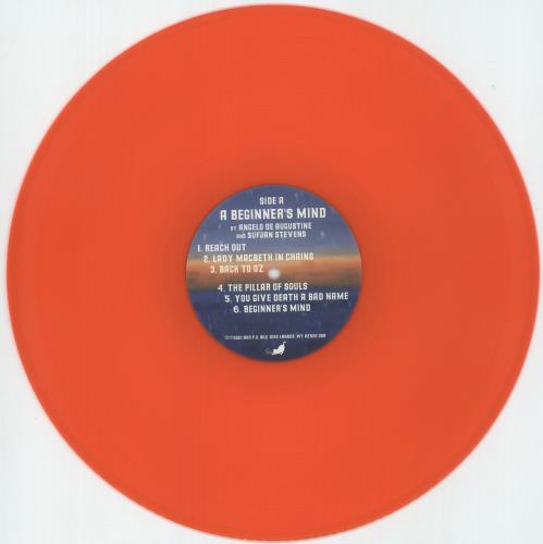 Sufjan Stevens A Beginner's Mind - Pumpkinhead Orange Vinyl vinyl LP album (LP record) US SUJLPAB872245