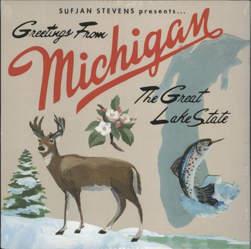 Sufjan Stevens Greetings From Michigan: The Great Lake State - Sealed 2-LP vinyl record set (Double LP Album) US SUJ2LGR766580