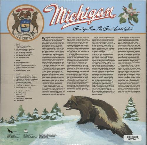 Sufjan Stevens Greetings From Michigan: The Great Lake State - Sealed 2-LP vinyl record set (Double LP Album) US SUJ2LGR766580