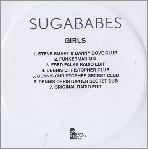 Sugababes Girls - 7 Tracks CD-R acetate UK SGBCRGI450298