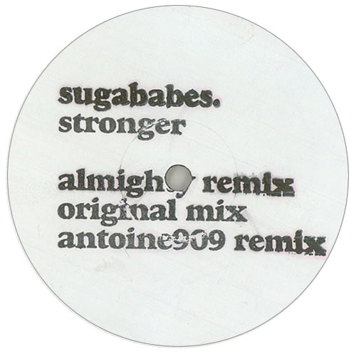 Sugababes Stronger - Rubber Stamped 12" vinyl single (12 inch record / Maxi-single) UK SGB12ST226624