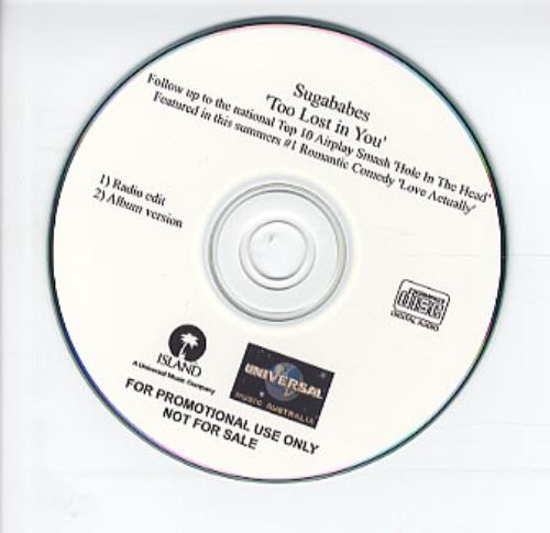 Sugababes Too Lost In You CD-R acetate Australian SGBCRTO310394