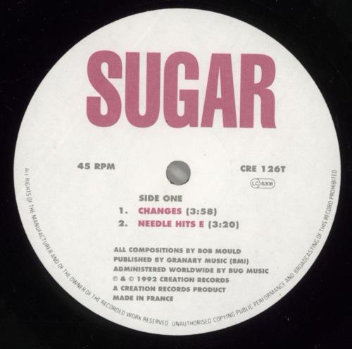 Sugar (90s) Changes 12" vinyl single (12 inch record / Maxi-single) UK SGR12CH286259
