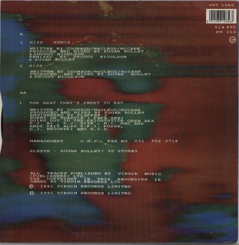 Sugar Bullet Rise 12" vinyl single (12 inch record / Maxi-single) UK UGT12RI753636