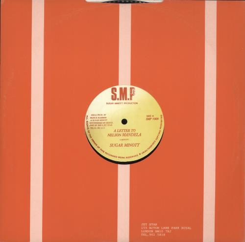 Sugar Minott A Letter To Nelson Mandela 12" vinyl single (12 inch record / Maxi-single) UK S/M12AL711330