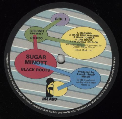 Sugar Minott Black Roots vinyl LP album (LP record) UK S/MLPBL302563