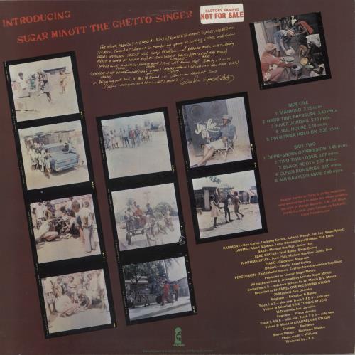 Sugar Minott Black Roots vinyl LP album (LP record) UK S/MLPBL302563