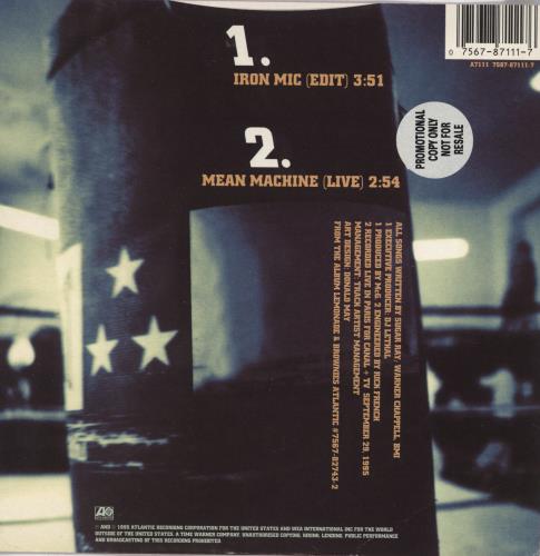 Sugar Ray Iron Mic - Red Vinyl 7" vinyl single (7 inch record / 45) UK SRA07IR767288