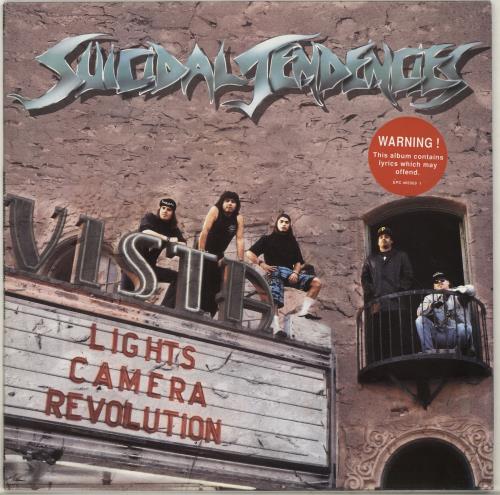 Suicidal Tendencies Lights Camera Revolution - Promo Stamped vinyl LP album (LP record) UK SUILPLI701120