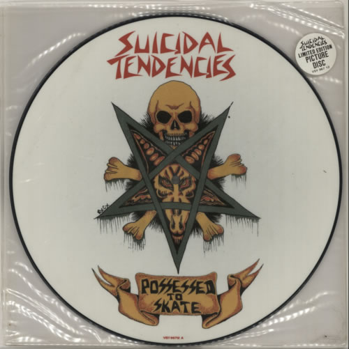 Suicidal Tendencies Possessed To Skate 12" vinyl picture disc (12 inch picture record) UK SUI2PPO49664