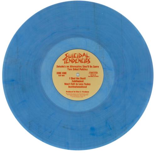Suicidal Tendencies Suicidal Tendencies - Blue Vinyl vinyl LP album (LP record) US SUILPSU866357