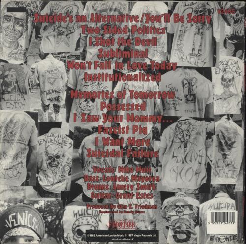 Suicidal Tendencies Suicidal Tendencies vinyl LP album (LP record) UK SUILPSU606762